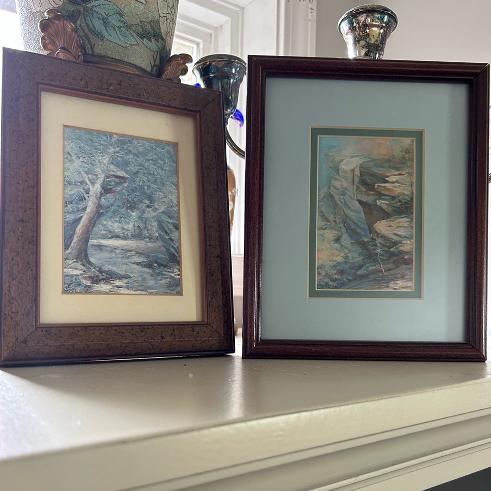 Vintage Kentucky landscape small framed prints, nature